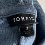 Torrid  Mini French Terry Hoodie Dress Indigo Blue Mineral Wash Sz 2 Photo 5