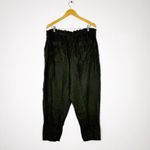 Wrap London 100% Linen Green Pants Taper Straight Women’s Size US 14 / UK 18 Photo 2