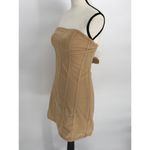Urban Outfitters  UO Bari Strapless Corset Mini Dress‎ Beige Size Small Photo 3
