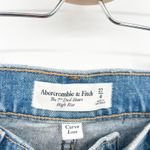 Abercrombie & Fitch Womens The 7" Dad Short High Rise Button Fly Denim Size 27 4 Photo 2