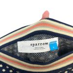 Anthropologie Sparrow Merino Wool Sweater Knit Skirt Navy Blue Dot Size Large Photo 7