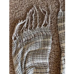 Vintage VTG Signature Echo Plaid Stripe Check Fringe Scarf Wrap Accessory Photo 5