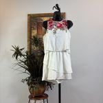 Andre by Unit Women Size Small Sleeveless Boutique boho Embroidered flora Skort Photo 1