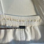 American Eagle  Overall Dress Jumper white stretch denim material pockets size XS Photo 6