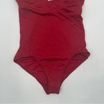NWOT MEI L’ANGE Swimsuit One Piece Red Eve Bow Tie Swim Beach Classic Medium Photo 6