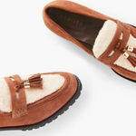 Talbots  Cassidy Sherpa Suede Loafers Women’s Size 7M Photo 1