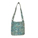 Vera Bradley Daisy Dot Paisley Hipster Crossbody Bag Blue Quilted Cotton Photo 2