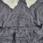 Free People Intimately Womens Bralette L Black Lace Stretch Racerback Pullover Photo 6