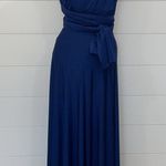 Lulus Always Stunning Convertible Navy Blue Maxi Dress Size Small Photo 5