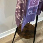 Lucky Brand  Purple Paisley Sweatshirt Photo 2