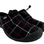 Keen Howser III Slide Slipper Slip-On Bungee Eco Anti-Odor Rubber Black Plaid 7 Photo 1