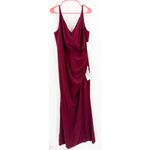 Dress the Population  Jordan Dress Size Large Burgundy NWT Bridesmaid Formal Gown Photo 4