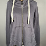 O'Neill  size Medium M Gray full zipper front sweatshirt hoodie jacket Women's Photo 0