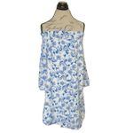 Banana Republic  Womens Dress Sz 4 Floral Off Shoulder Coastal Cowgirl Beach Photo 1