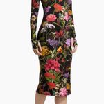 Alice + Olivia NWT- Delora Floral Scoopneck Sheath Midi-Dress size 4 Photo 1