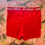 Nike red pros high waisted workout shorts Photo 3