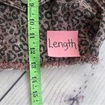 HYFVE  Cropped Animal Print Distressed Denim Jacket Women’s large Photo 5