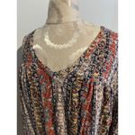 Dress Barn  Floral Print V-Neck 3/4 Blouse Size 1X Photo 1