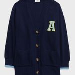 Aerie Oversized Varsity Cardigan Photo 4