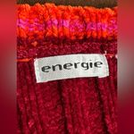 Energie Sweater Stripes Bright Red,Pink, & Orange V Neck SZ M Great Cond Photo 7