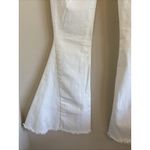 Saints & Hearts White Distressed Hem Wide Flare Leg Festival Boho Denim Jeans S Size undefined Photo 7