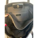 Nine & Co. Embossed Roses Dual Handle Strap Shoulder Bag Black Photo 8