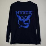 None Mystic gamer video gaming long sleeve t-shirt black blue purple junior novelty Photo 3