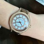 Michael Kors Rose Gold Watch With Pearl Face Photo 0