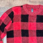 Alya Francesca’s  Buffalo Check Crew Neck Sweater Photo 1