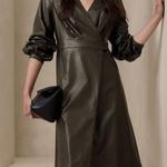 Banana Republic  Pleather Wrap Dress Photo 0