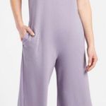 Athleta Wide Leg Pants Serenity Sleeveless Pockets Purple Jumpsuit Photo 0