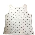 Designers Originals Vintage Square Neck Sleeveless White Sweater XL Polka Dots Photo 1