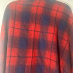 Treasure & Bond  fringe plaid blanket wrap Shawl poncho one size NWT Photo 13