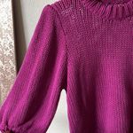 Pistola Gabbie wild orchid puff sleeve chunky knit sweater Photo 5