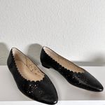Cole Haan Women's Callie Cutout Leather Scallop Trim Ballet Flats In Black Sz 9 Photo 3