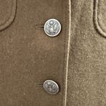 Fossil  Wool/Cotton Blend Military Cadet style brown Jacket Size Medium Photo 4