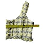 ZARA  Yellow Tweed Crop Top Women's Size Small | 16-13 Photo 3