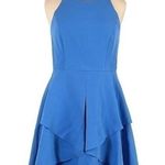 Nicole Miller  New York | Blue Sleeveless Cocktail Dress Size 8 M Medium Photo 1