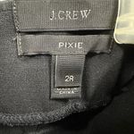 J.Crew Genuine Leather Pixie Black Tuxedo Stripe Back Zip Legging Womens 2 Photo 5