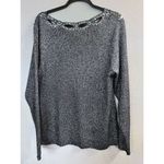 Marisa Christina Sweater‎ Black Sparkle Cutouts Size 3X Stretchy Formal Photo 4