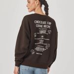 Splendid NWT  Cookies For Breakfast Crewneck Sweatshirt Women Relaxed Graphic S Photo 1