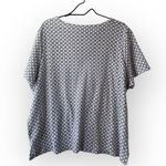 Woman Within Black and White T Shirt Women’s Plus Size 22/24 Embroidered Tee Photo 1