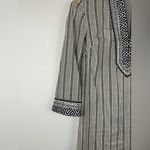 Tory Burch Corossol Black White Cotton V-Neck Mini Dress Coverup Sz 0 Photo 2