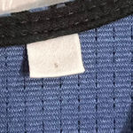 HD in Paris  Textured Faux Wrap Anthropologie Dress - Size Small - Blue & Black Photo 5