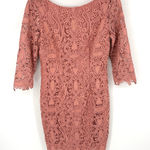 Eliza J Lace Sheath Dress Size 6 Pink Photo 0