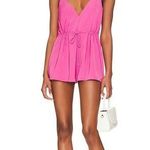 superdown Women’s Austin Deep V Romper in Pink Size M Photo 0