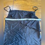 Know One Cares  Asymmetric Rosette Camisole in black Satin Nordstroms NWT size S Photo 2