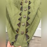 Maeve  for Urban Outfitters Boho Olive Embroidered A-Line Skirt 10 Photo 5