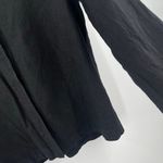 Eileen Fisher  Cardigan Size Large One Button Closure Linen Rayon Blend Black Photo 4