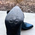 Free People  Way Out West Metallic Blue Western Ankle Boots Photo 7